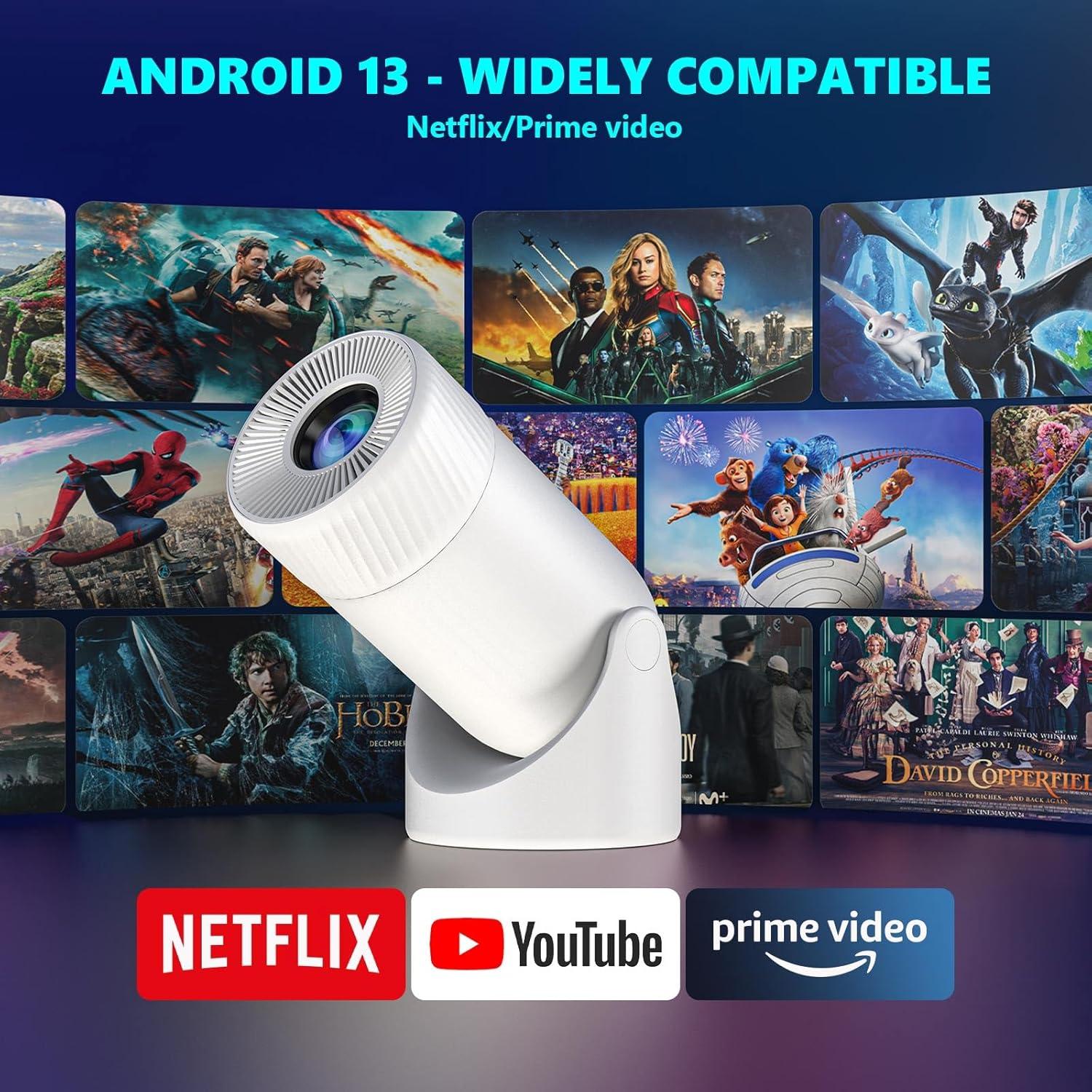 Proyector Portátil Mini ear&ear HY300PRO 4K 1080P WiFi 6 Bluetooth