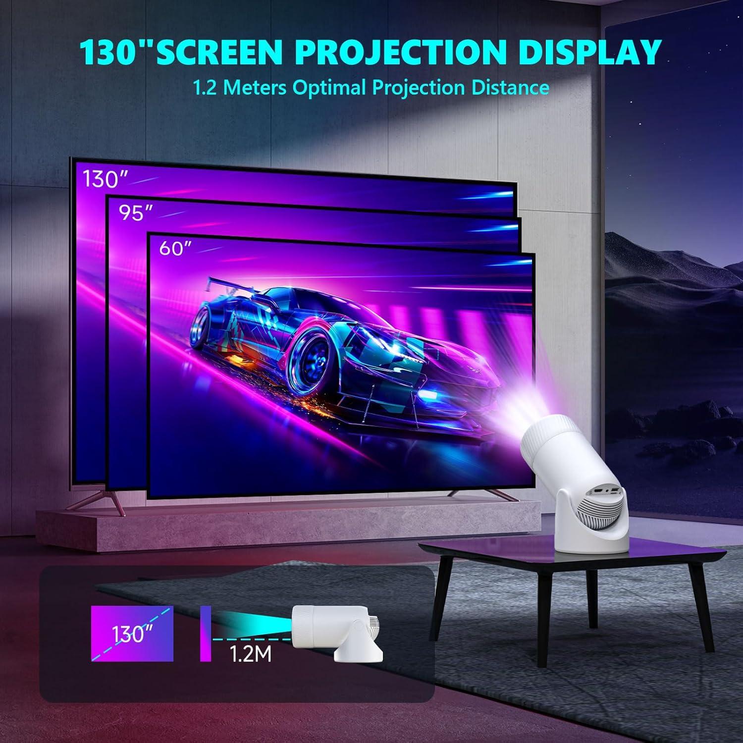 Proyector Portátil Mini ear&ear HY300PRO 4K 1080P WiFi 6 Bluetooth