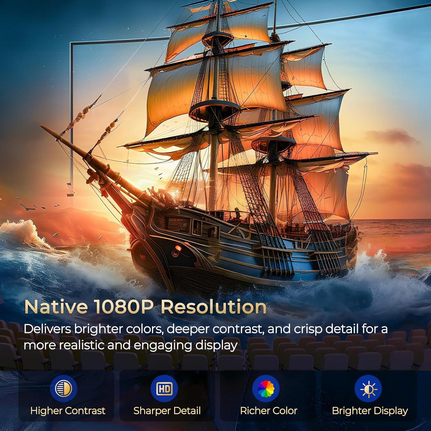 Proyector WEMI LumeCube 003 1080P Full HD WiFi6 Bluetooth5.4