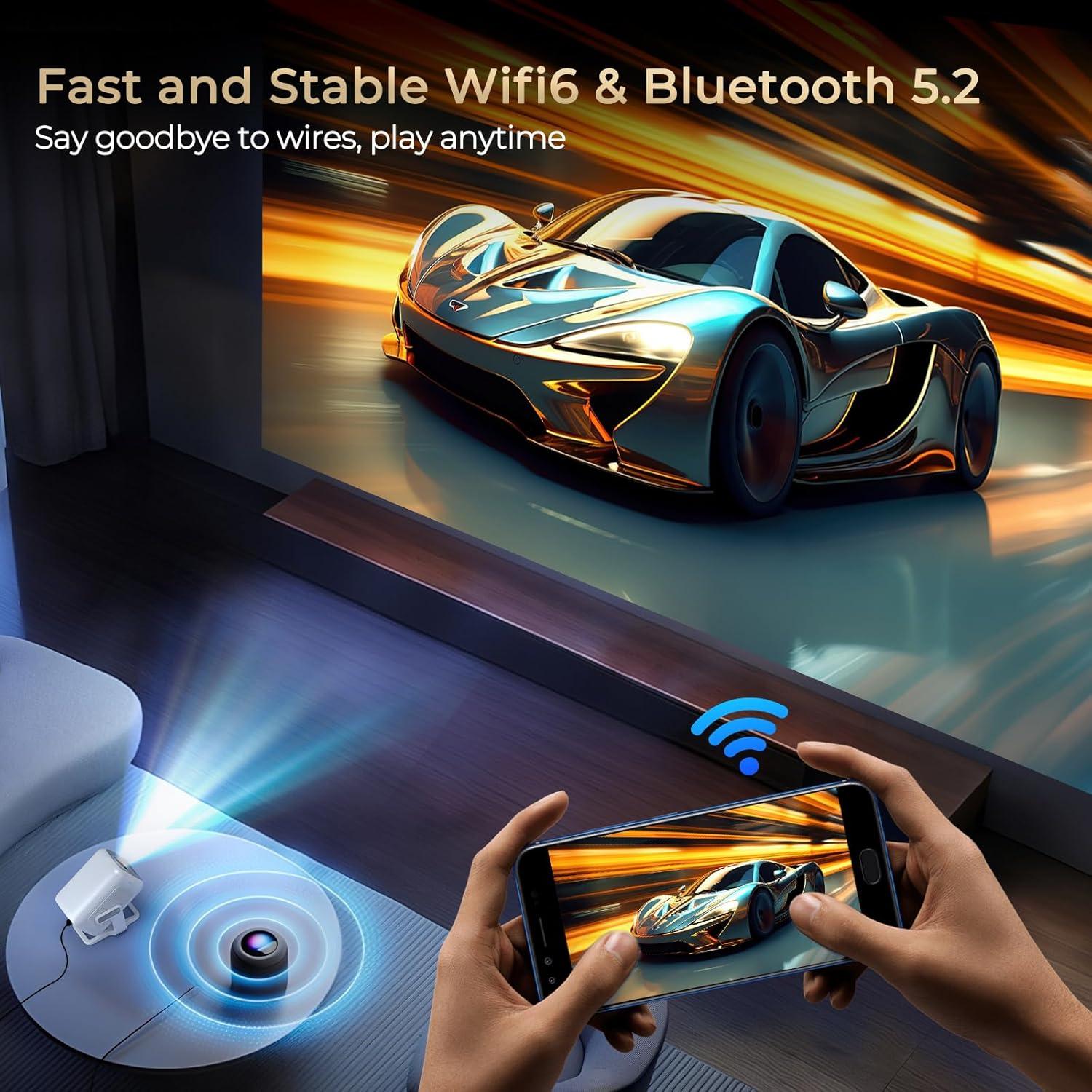 Proyector WEMI LumeCube 003 1080P Full HD WiFi6 Bluetooth5.4