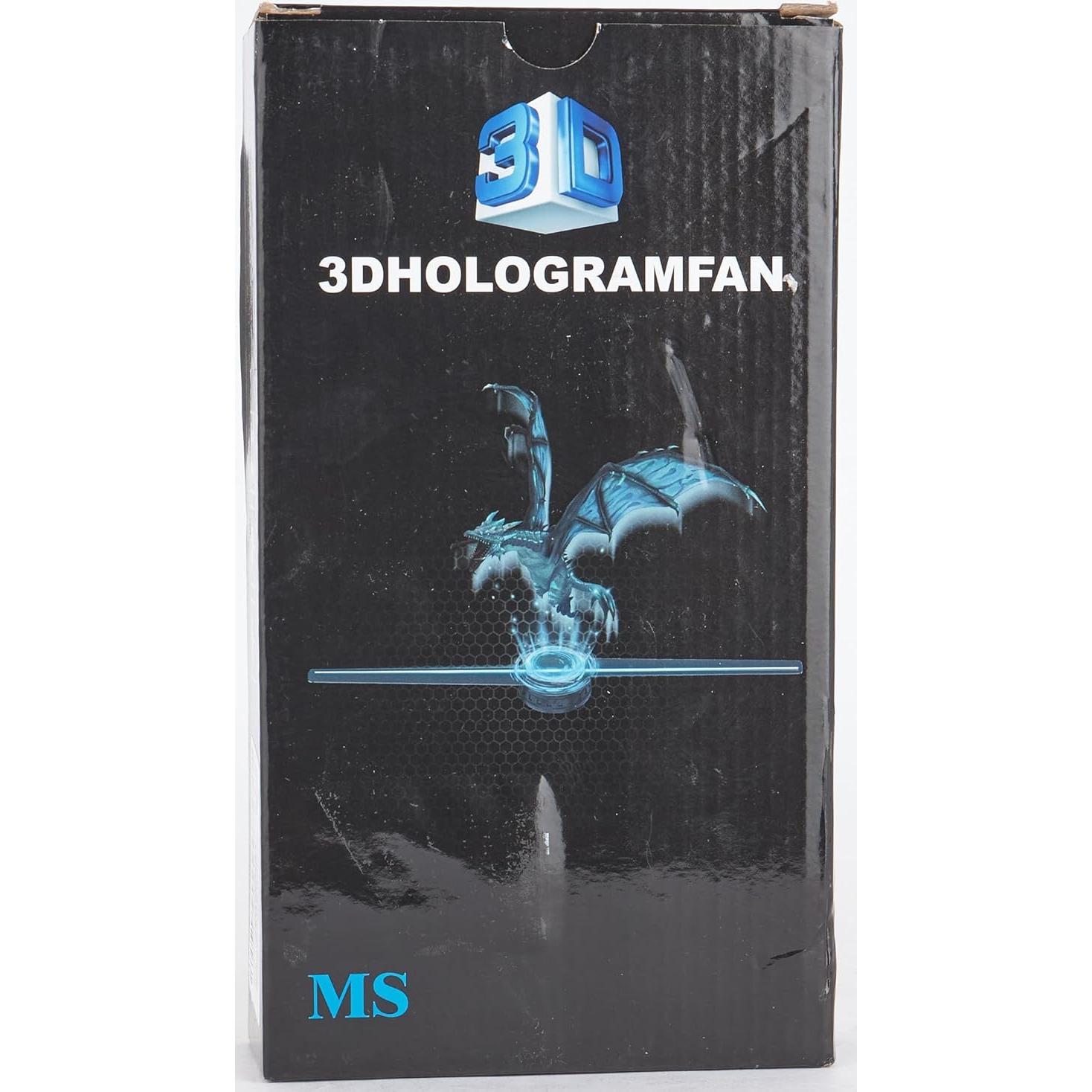 Ventilador Holográfico 3D Missyou 42cm HD con Control Remoto y WiFi