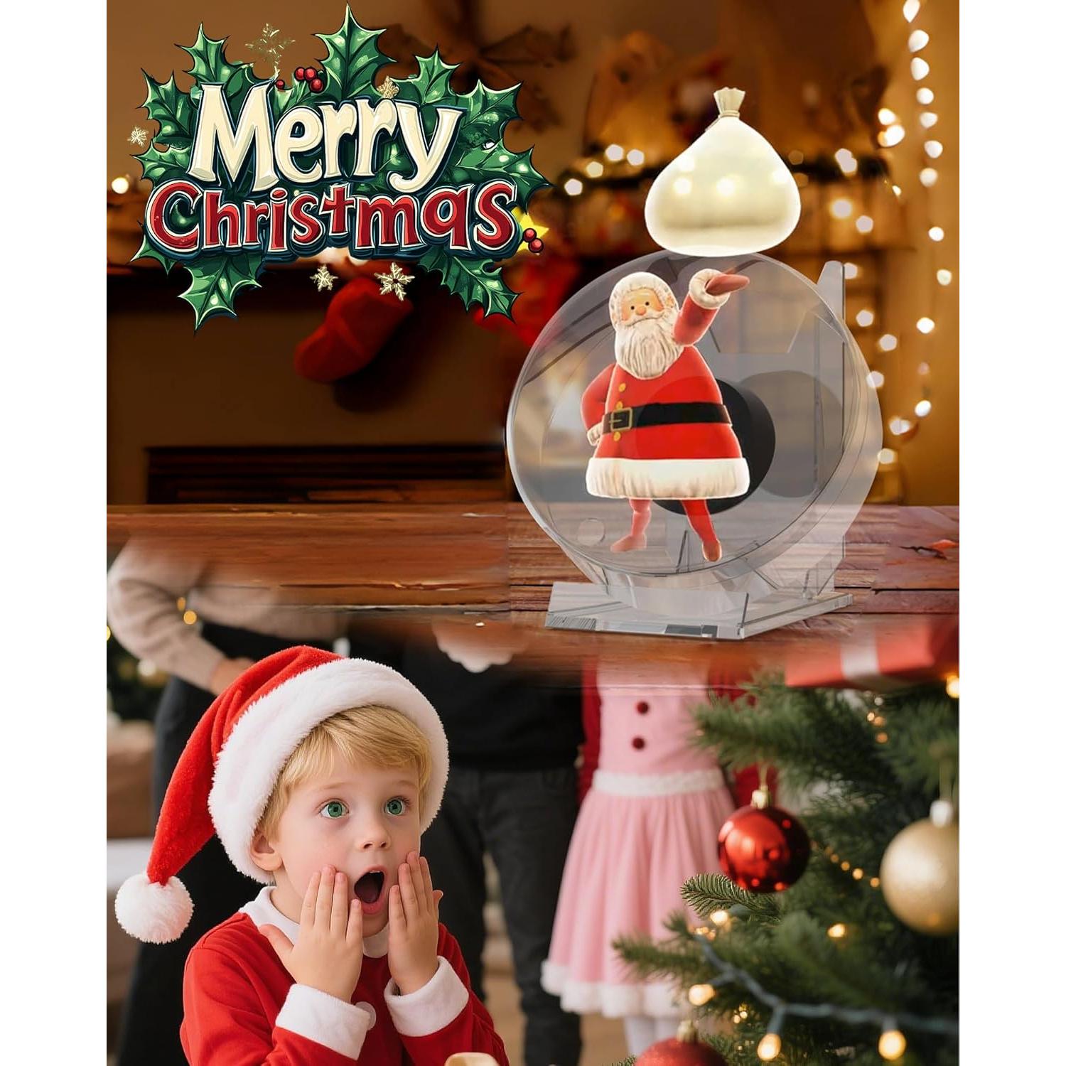 Proyector Holográfico 3D Genérico 12 cm con Audio y Cubierta