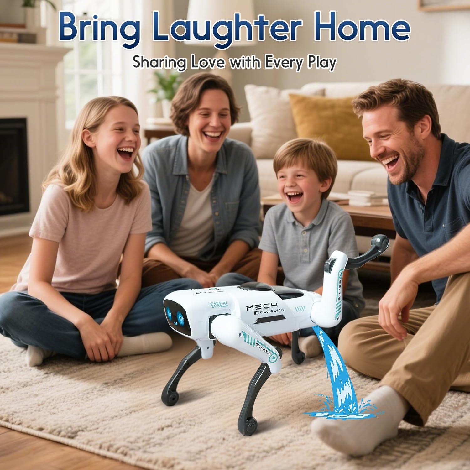 Perro Robot Inteligente Qihong 32cm Control Remoto Interactivo