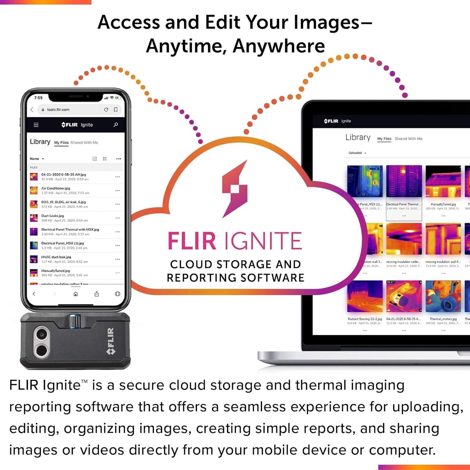 Cámara Térmica FLIR ONE Pro para iPhone 15 USB-C 320x240