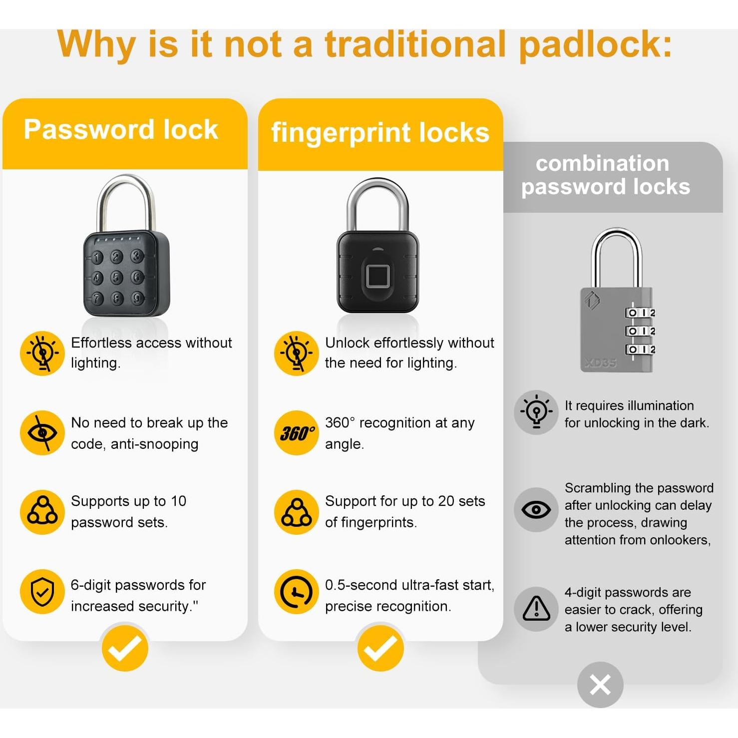 Candado de Combinación NexusLab LOCK-P60 6 Dígitos IP67