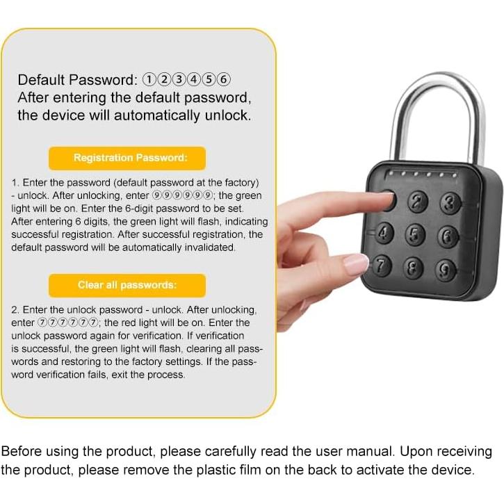 Candado de Combinación NexusLab LOCK-P60 6 Dígitos IP67