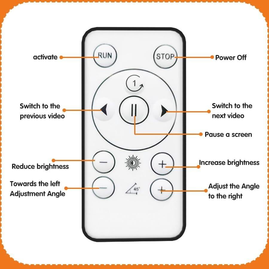 Ventilador Holográfico 3D HAVIsikr 42cm HD Control Remoto