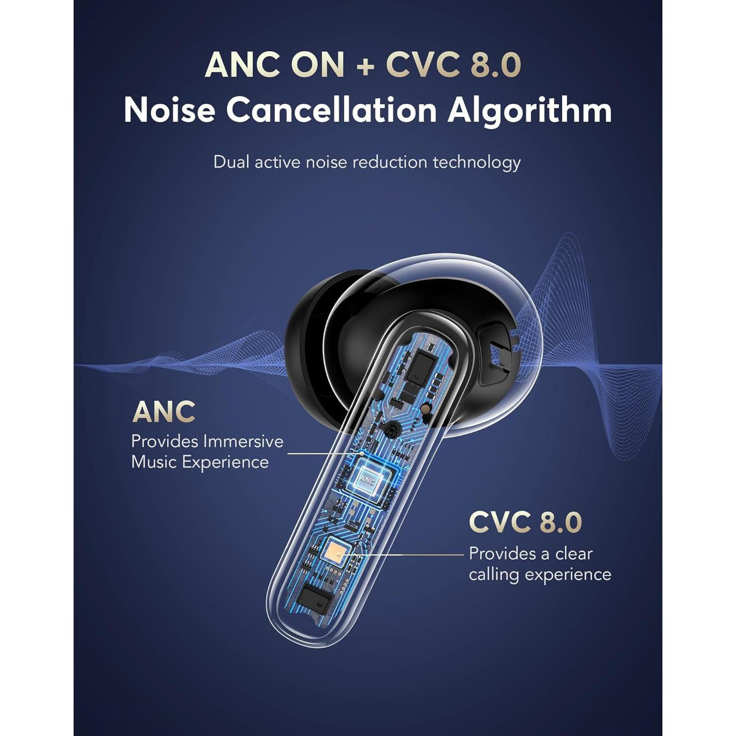 Auriculares Inalámbricos de Traducción AI Q10 - 36H, Bluetooth 5.4