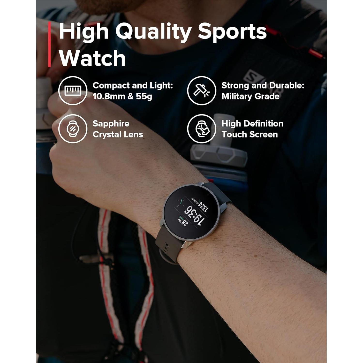 Reloj Deportivo GPS SUUNTO 9 Peak Pro Negro, 97 Modos, 30 Días Batería