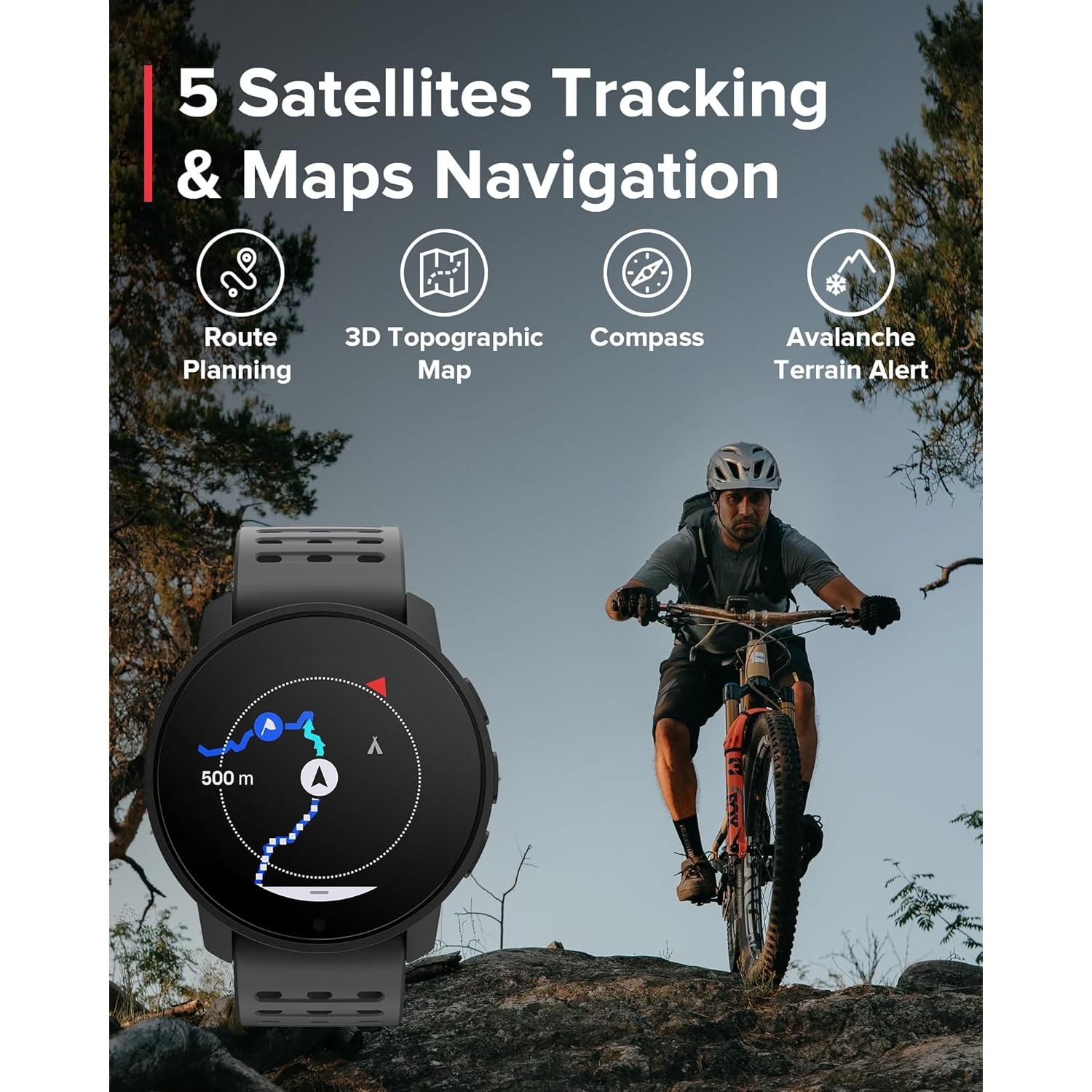 Reloj Deportivo GPS SUUNTO 9 Peak Pro Negro, 97 Modos, 30 Días Batería