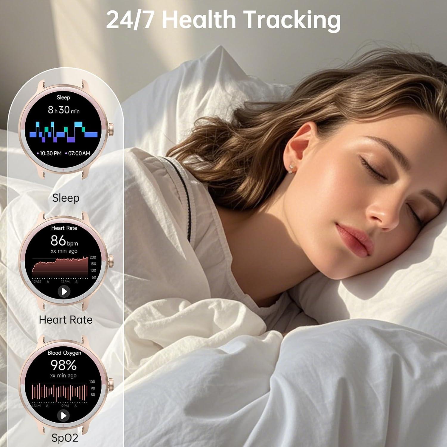 Reloj Inteligente KIBFLE DR03 Rosa con Llamadas y Fitness