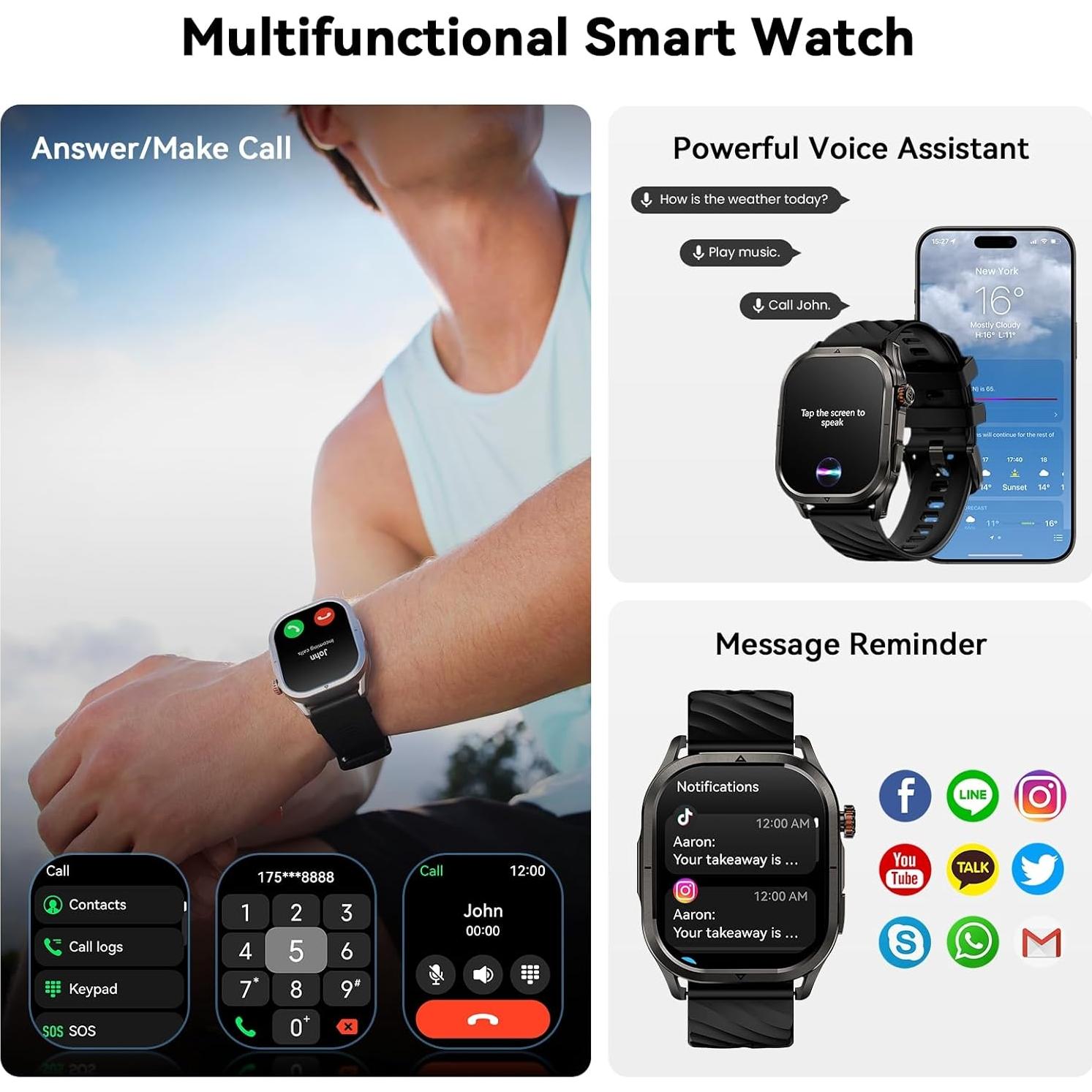 Reloj Inteligente KOSPET Magic P10 GPS 5ATM AMOLED 1.96"