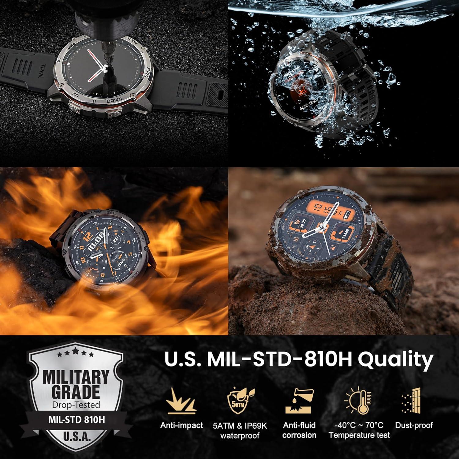 Reloj Inteligente KOSPET TANK T3 Ultra 2 GPS Acero Inoxidable