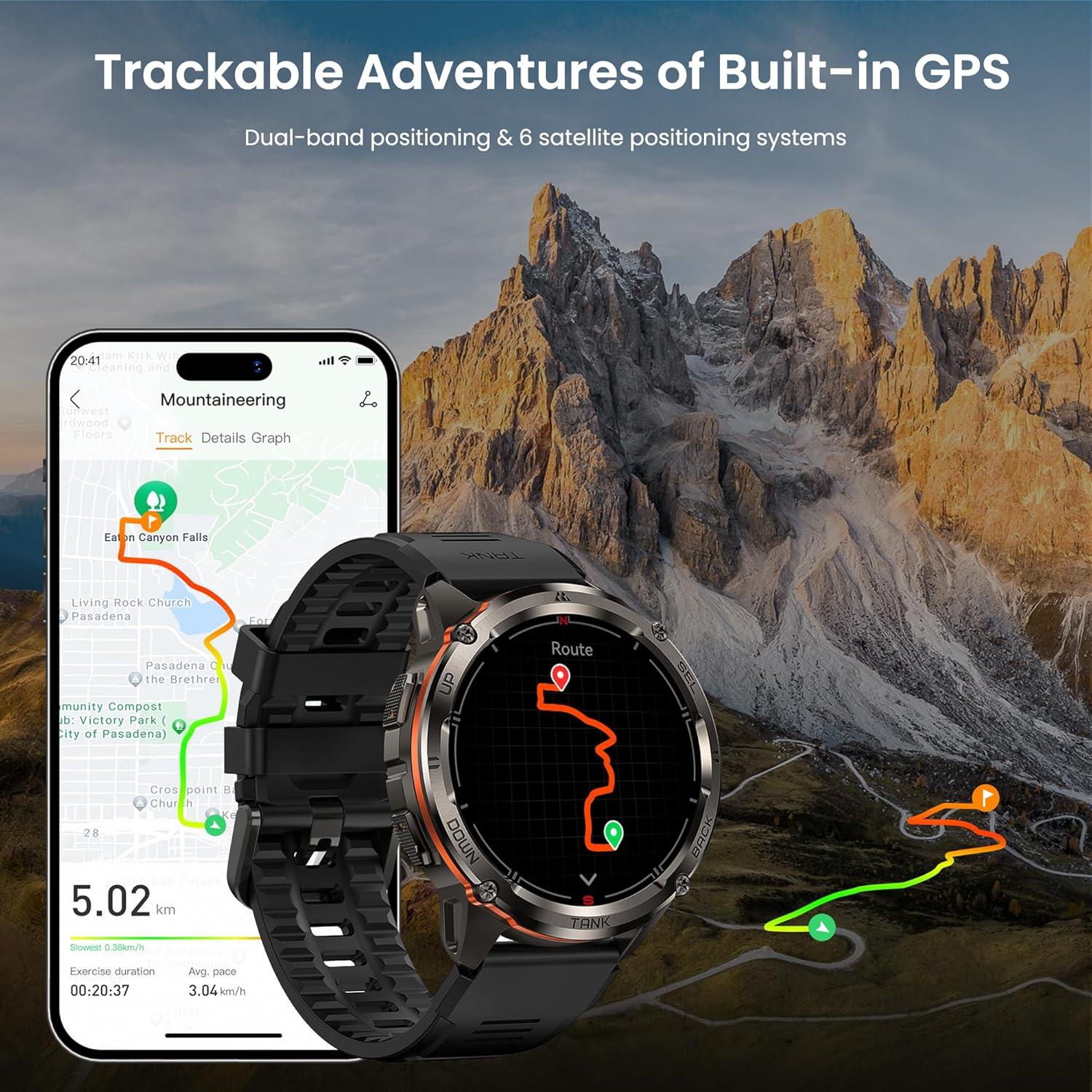 Reloj Inteligente KOSPET TANK T3 Ultra 2 GPS Acero Inoxidable