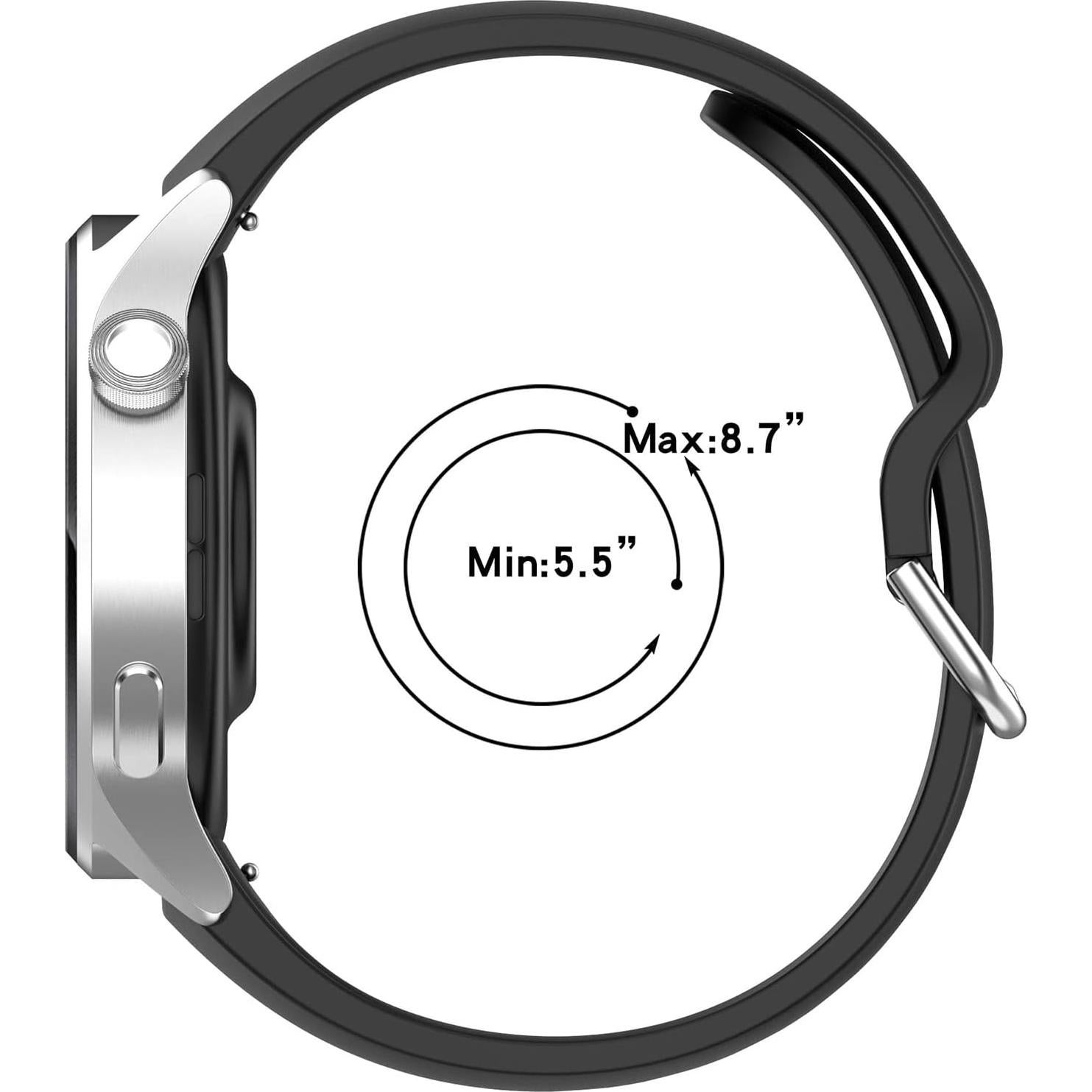 Banda de Silicona FitTurn 22mm para Xiaomi Watch S1/S2/S3/S4