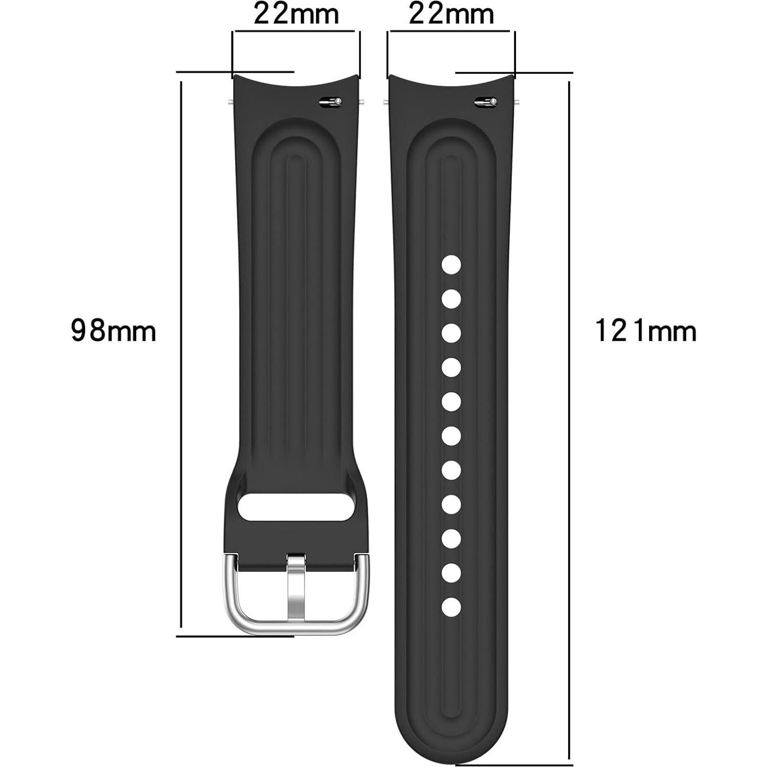 Banda de Silicona FitTurn 22mm para Xiaomi Watch S1/S2/S3/S4