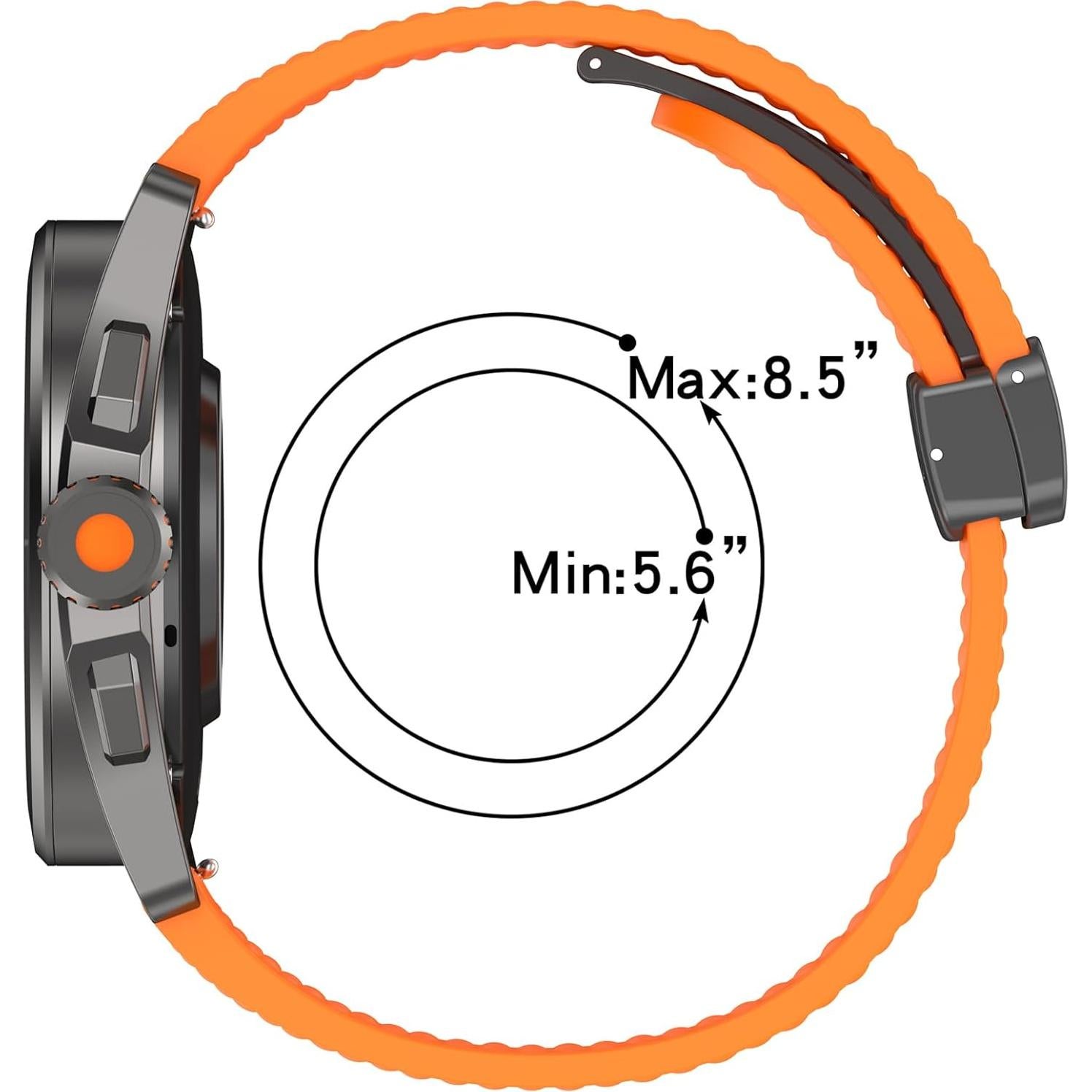 Correa de Silicona 22mm AWADUO para Xiaomi Watch S4/S3/S2 - Negro