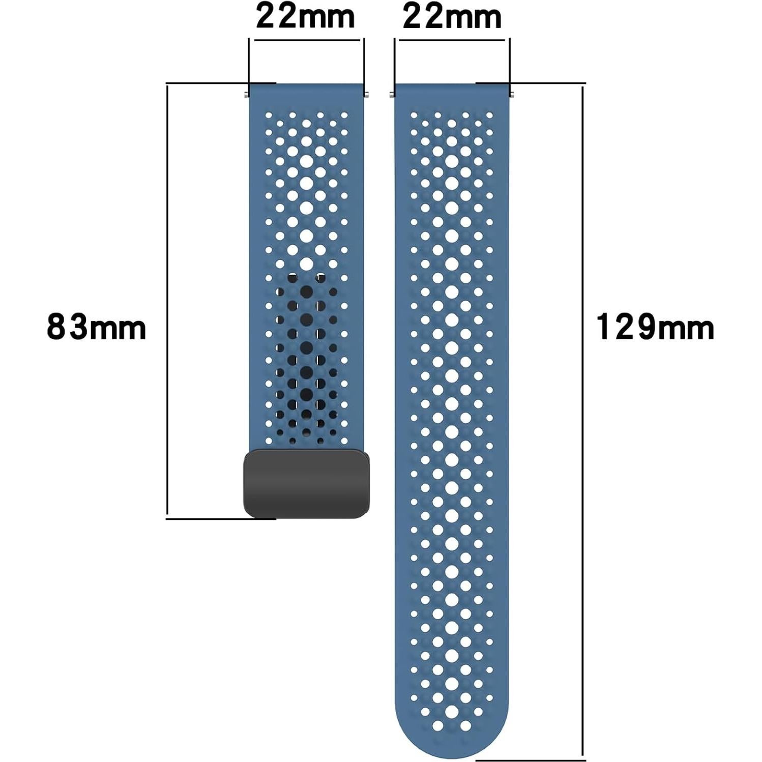 Correa de Silicona 22mm AWADUO para Xiaomi Watch S4/S3/S2 - Negro