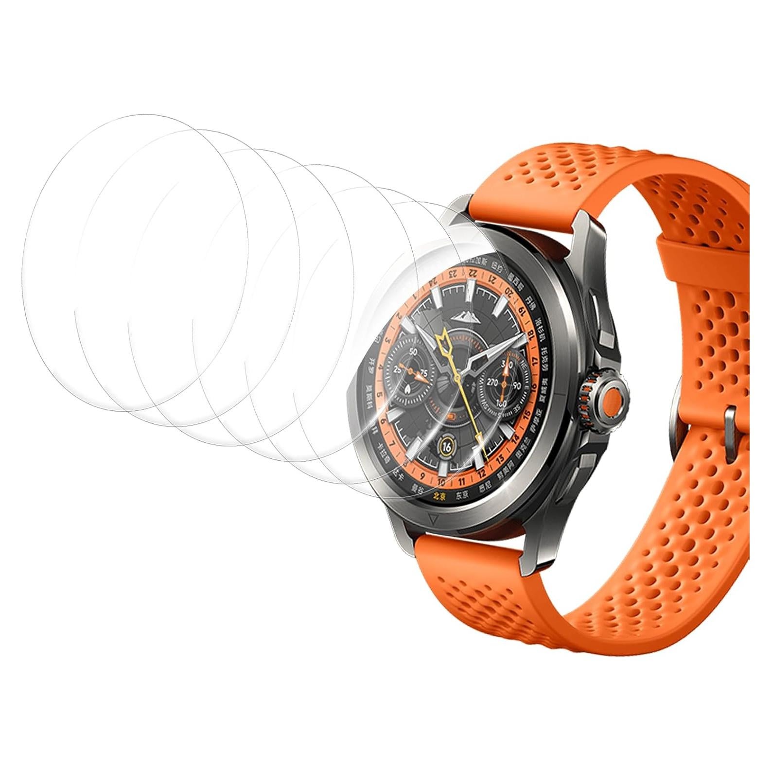 Protector de Pantalla Xiaomi Watch S4 Sport BOVUGAC 6 Unidades TPU