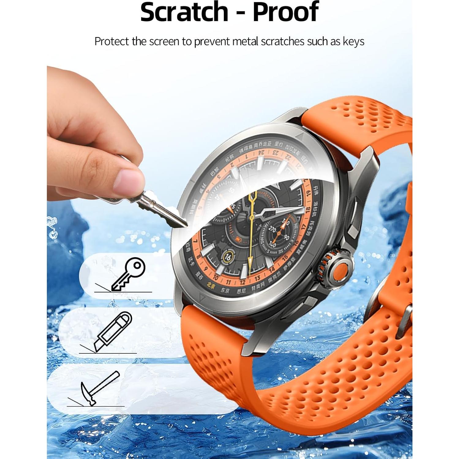 Protector de Pantalla Xiaomi Watch S4 Sport BOVUGAC 6 Unidades TPU