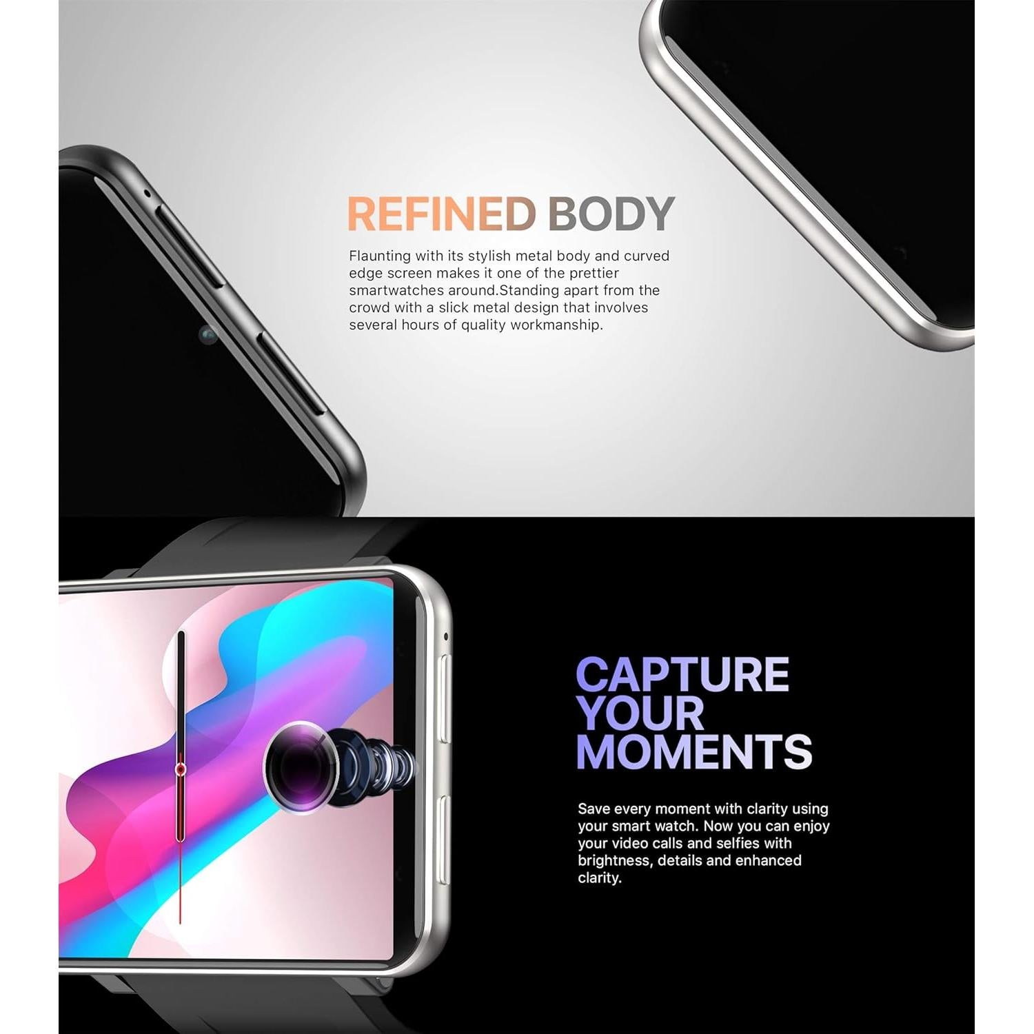 Reloj Inteligente 4G Refly DM100 Plata 3GB RAM 32GB Almacenamiento