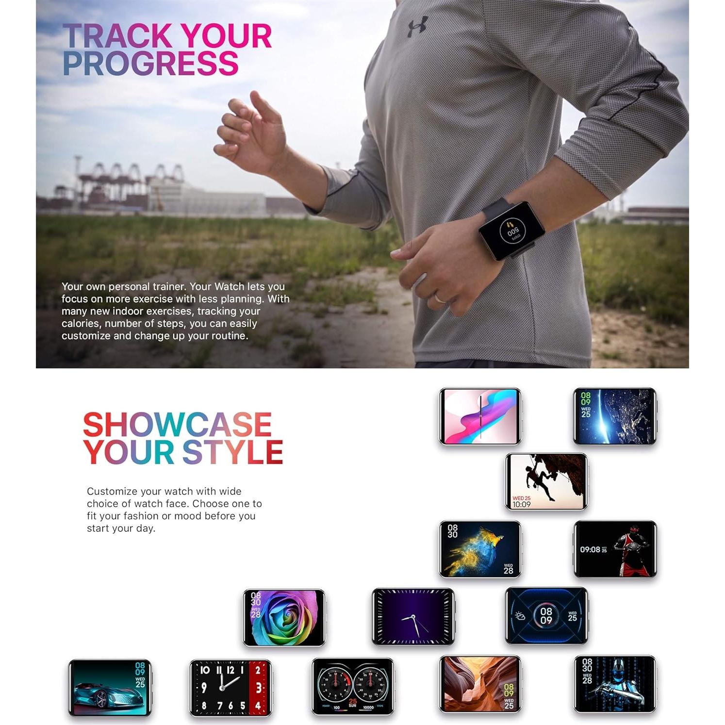 Reloj Inteligente 4G Refly DM100 Plata 3GB RAM 32GB Almacenamiento