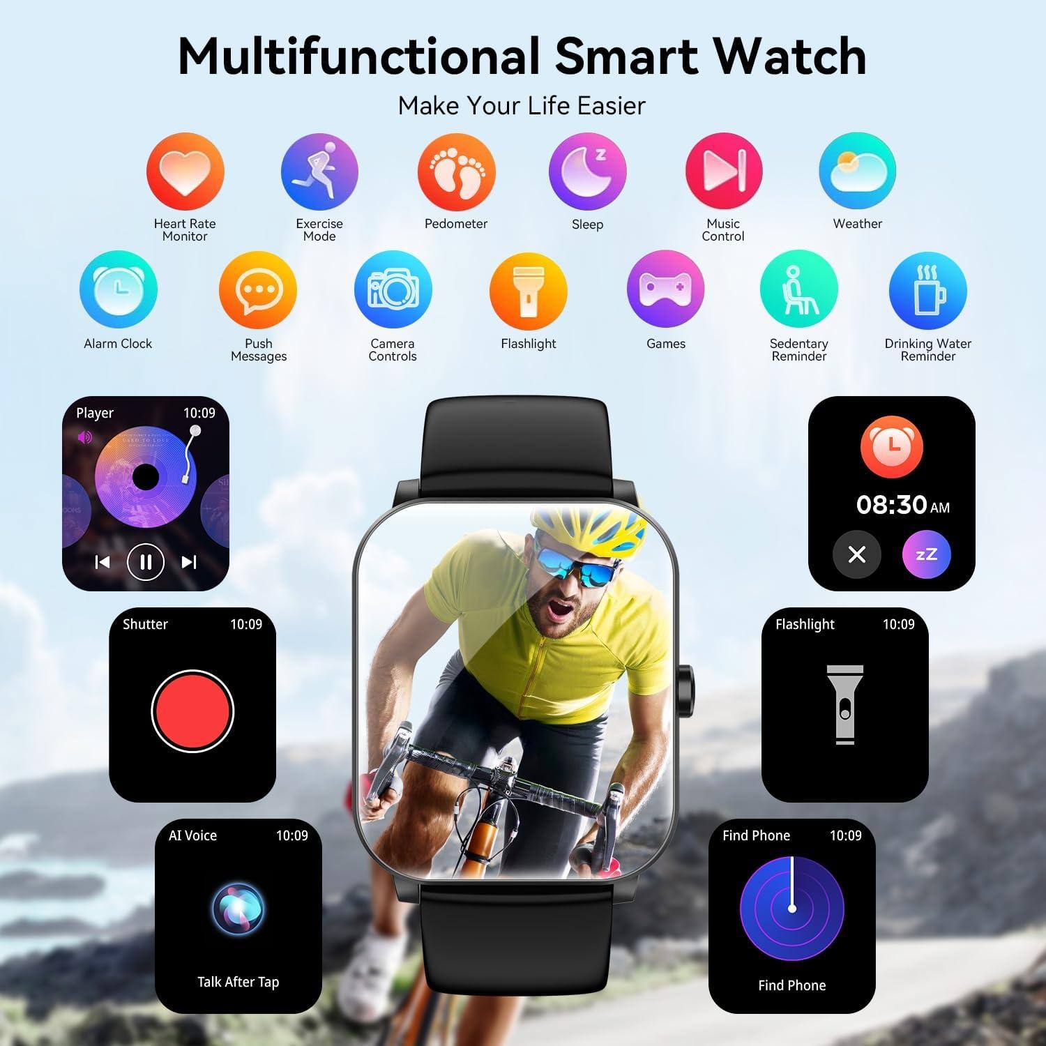 Reloj Inteligente Ganopterygon L70 1.85" HD Bluetooth IP68