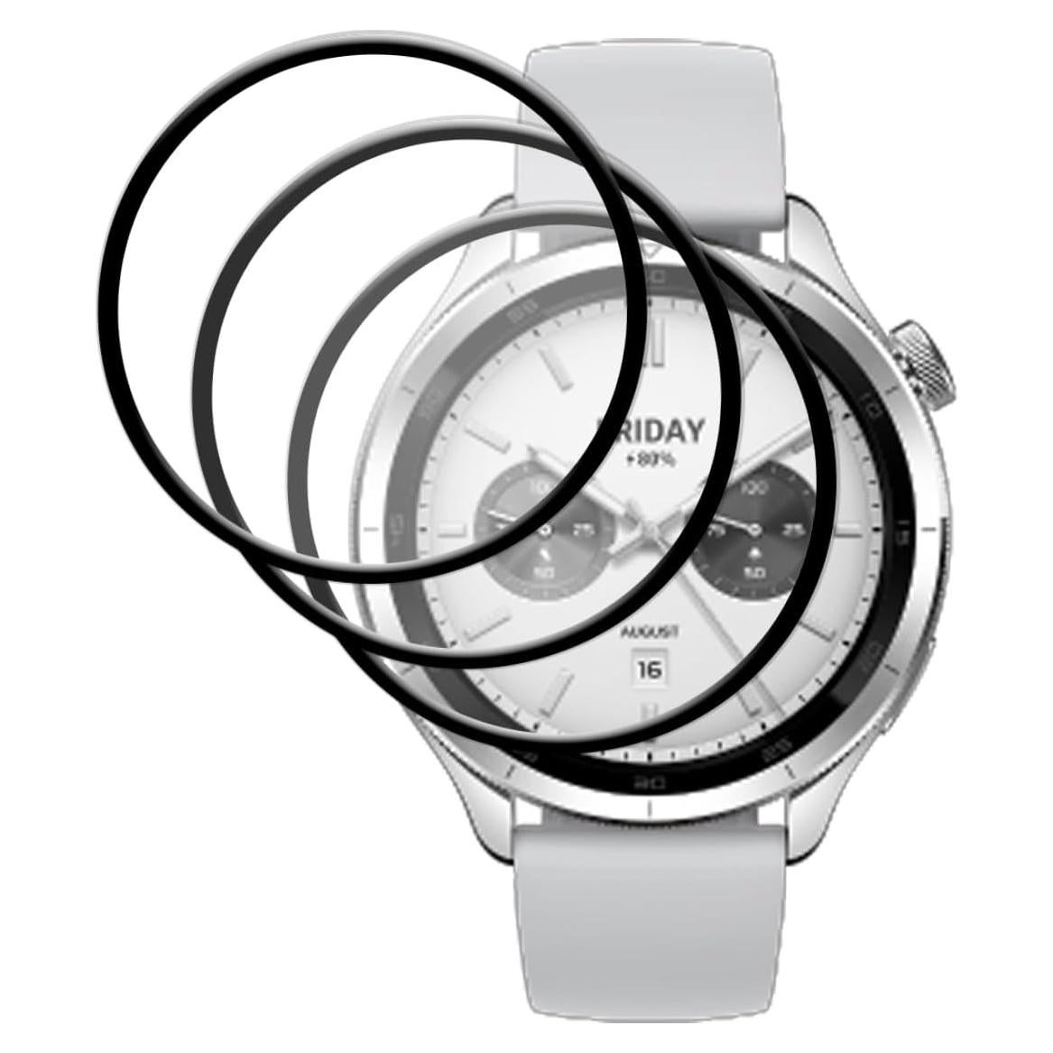 Protector de Pantalla UYRUREL para Xiaomi Watch S4/S4 Sport - 3 Paquetes HD