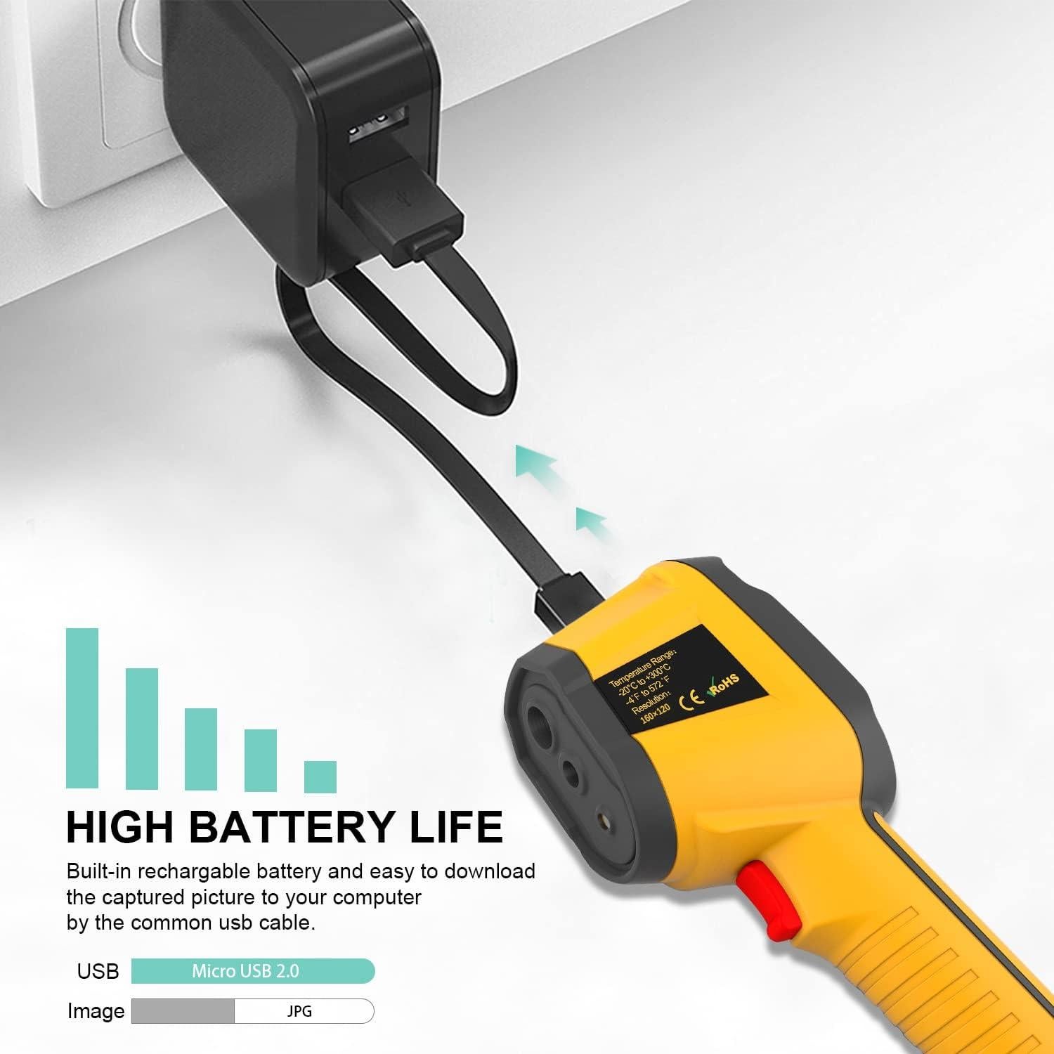 Cámara Termográfica Hti HT-03 Infrarroja Portátil 120x90