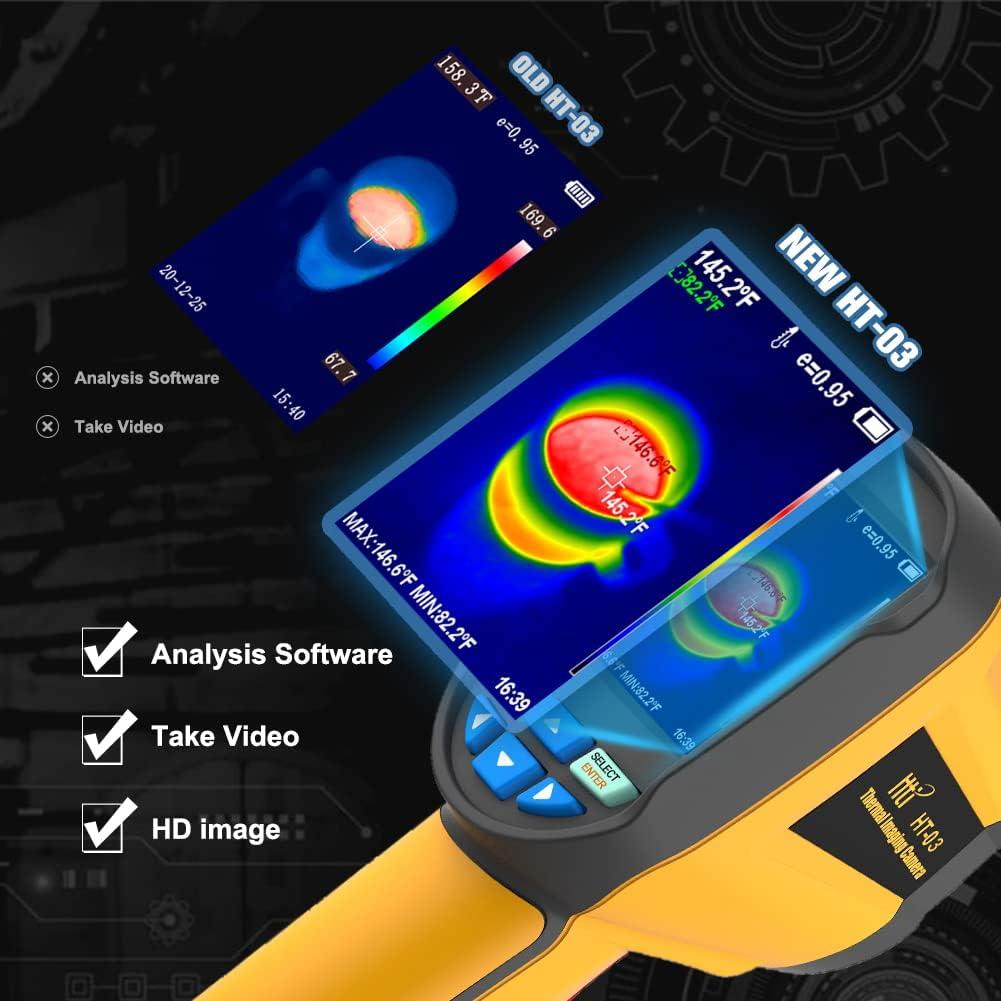 Cámara Termográfica Hti HT-03 Infrarroja Portátil 120x90