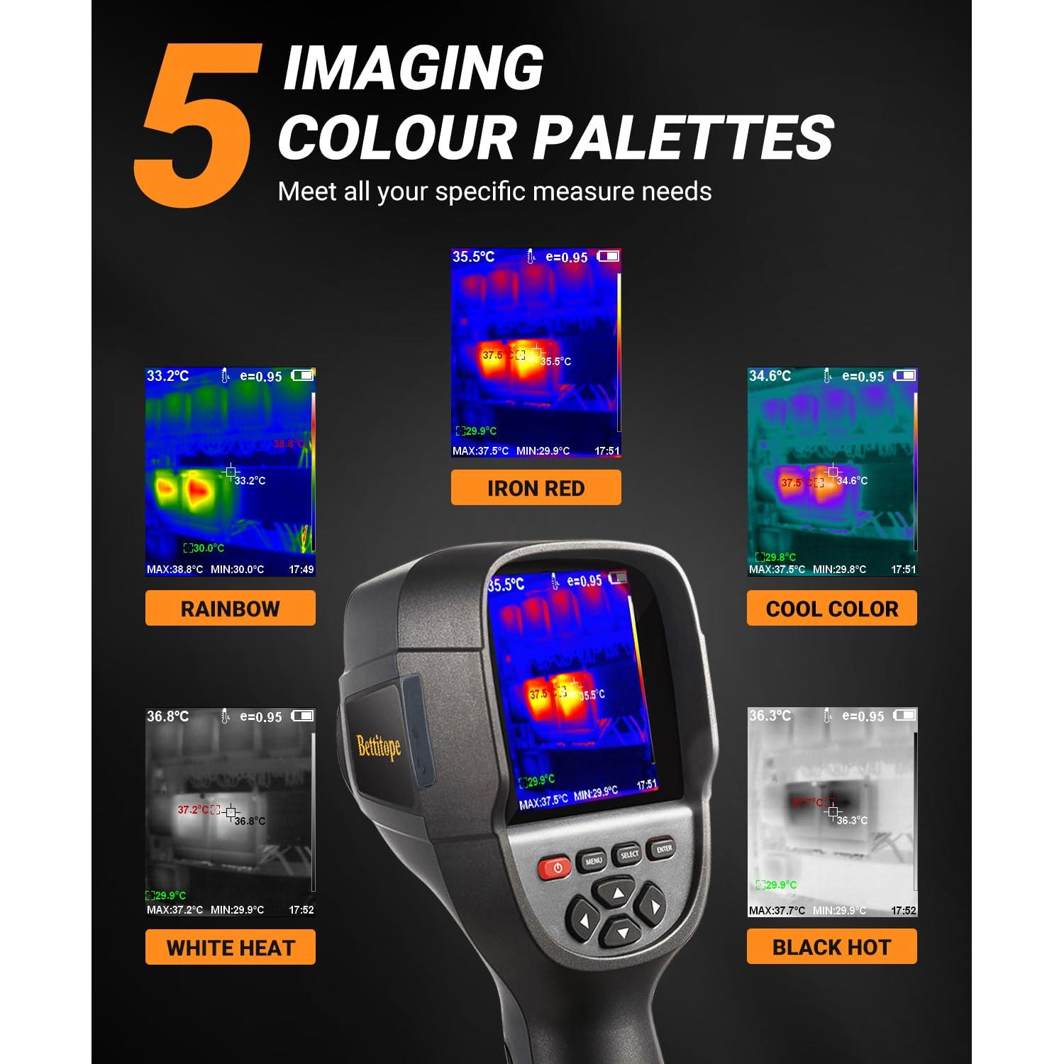 Cámara Térmica BETTITOPE BET500 Infrarroja 256x192 -20 a 550°C