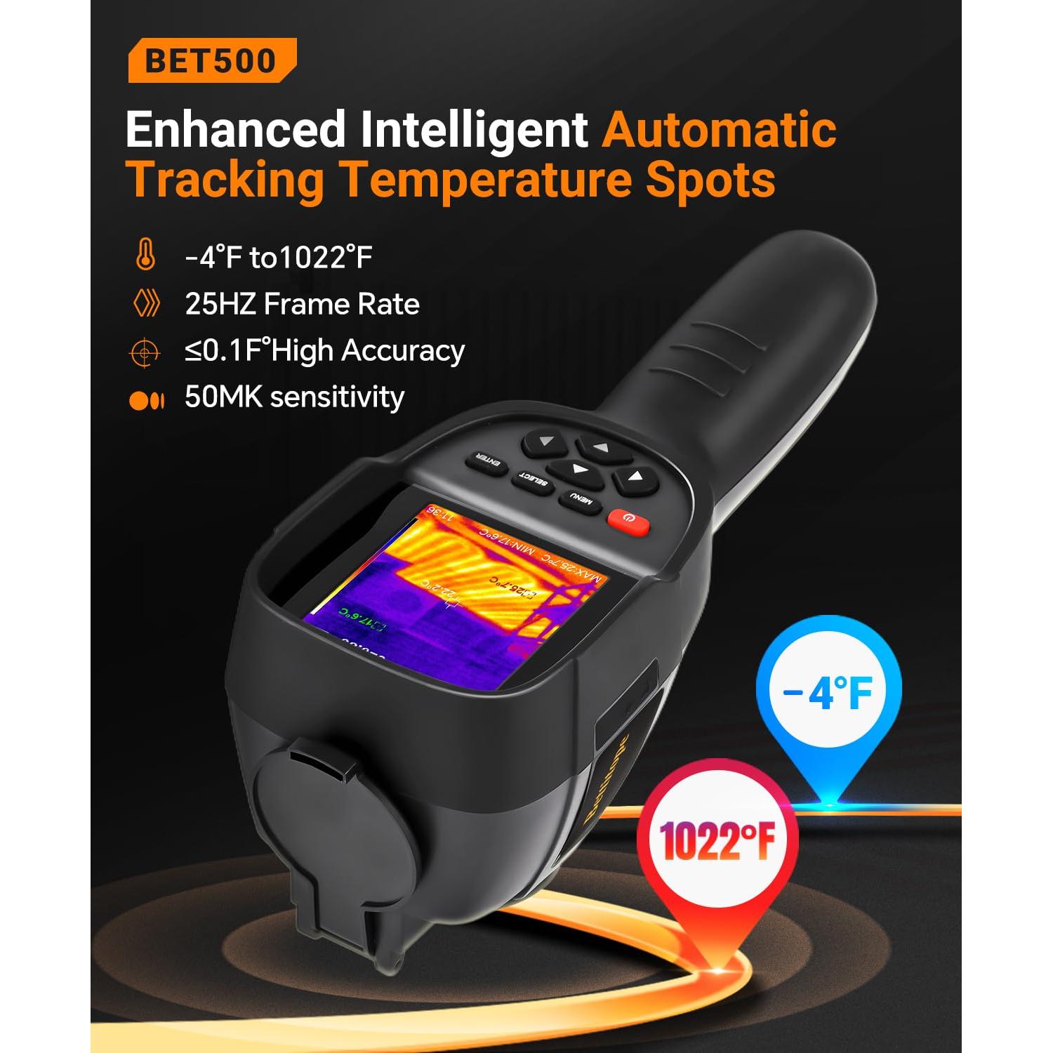 Cámara Térmica BETTITOPE BET500 Infrarroja 256x192 -20 a 550°C