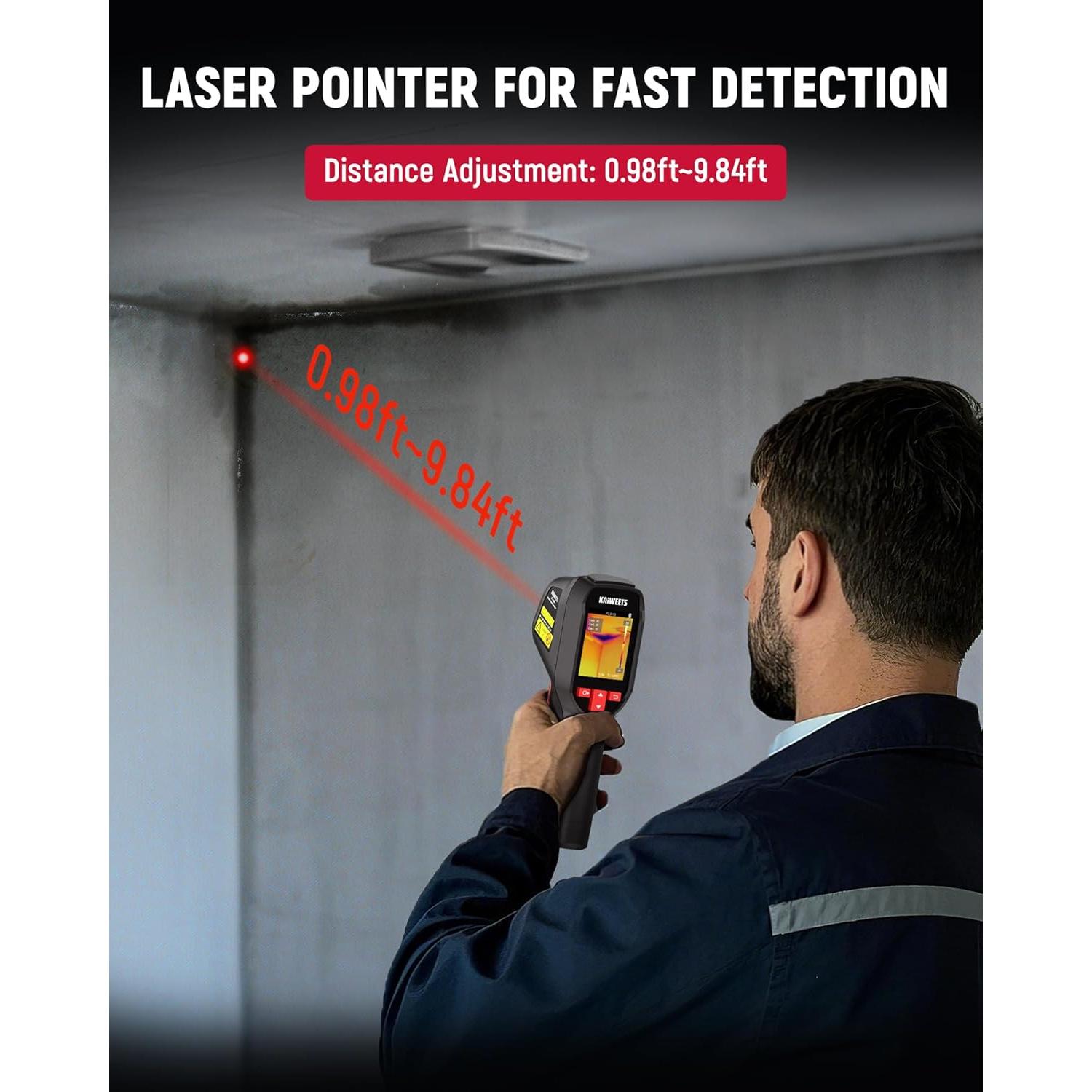 Cámara Térmica KAIWEETS KTI-200, 240x240 IR, -20°C a 550°C