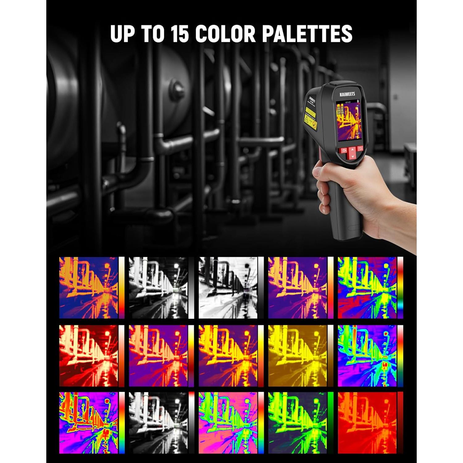 Cámara Térmica KAIWEETS KTI-200, 240x240 IR, -20°C a 550°C