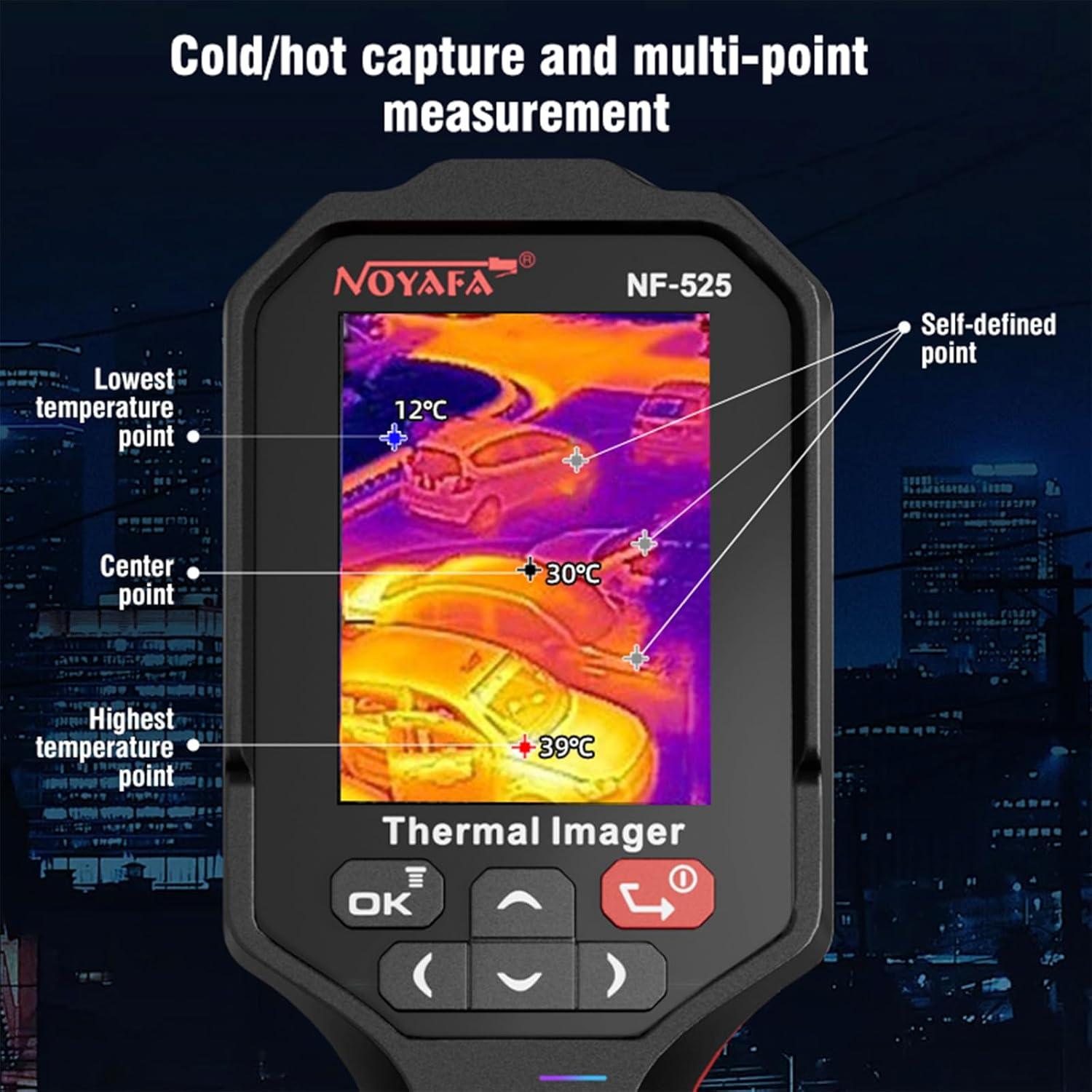 Cámara Termográfica NOYAFA NF-525, Infrarroja 120x90, Rango -20°C a 330°C