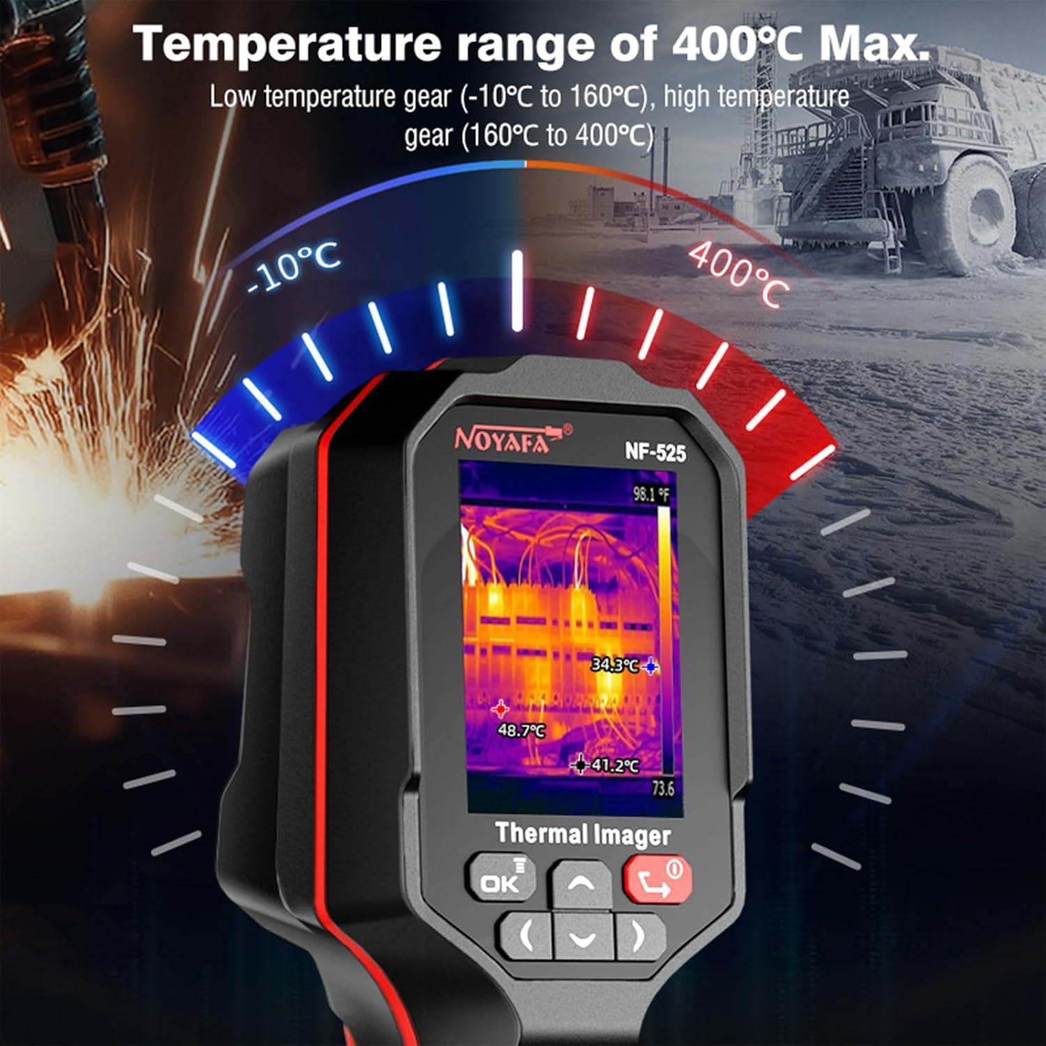 Cámara Termográfica NOYAFA NF-525, Infrarroja 120x90, Rango -20°C a 330°C
