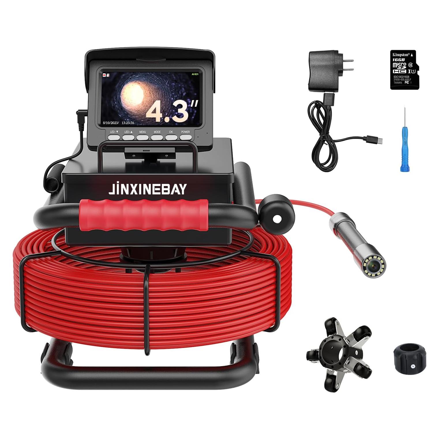 Cámara de Inspección de Tuberías JINXINEBAY 1080P HD IP68