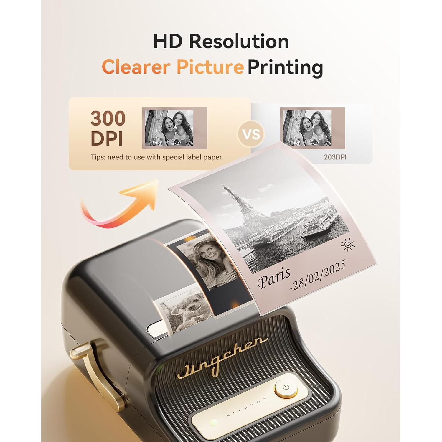 Impresora de Etiquetas NIIMBOT B21 Pro 300DPI Portátil Negra