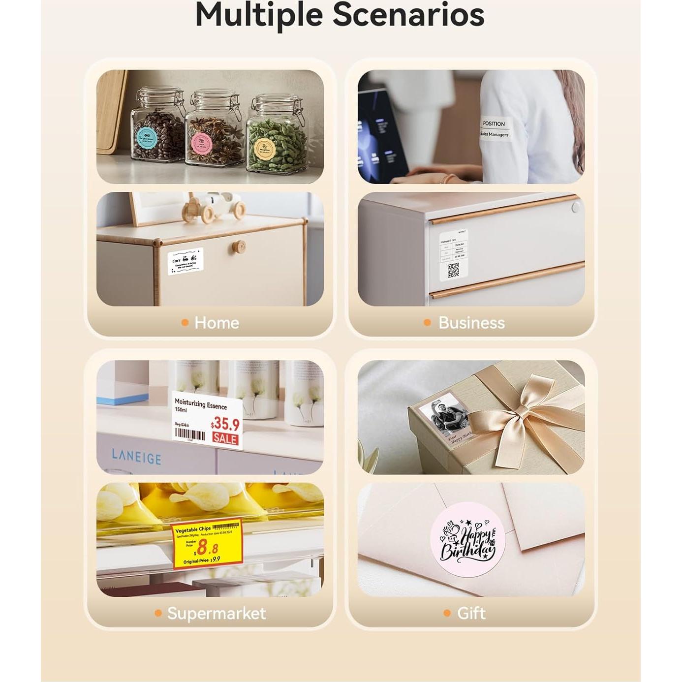 Impresora de Etiquetas NIIMBOT B21 Pro 300DPI Portátil Negra