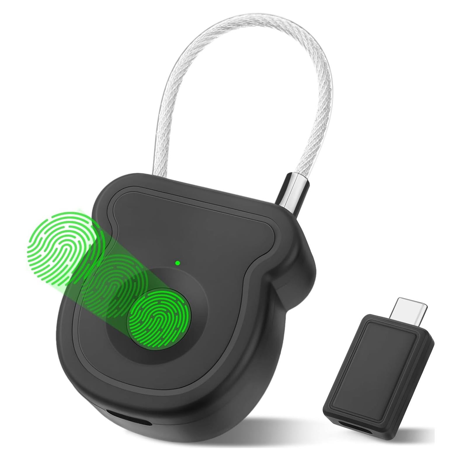 Candado Biométrico MYPIN de Huella Dactilar Recargable USB