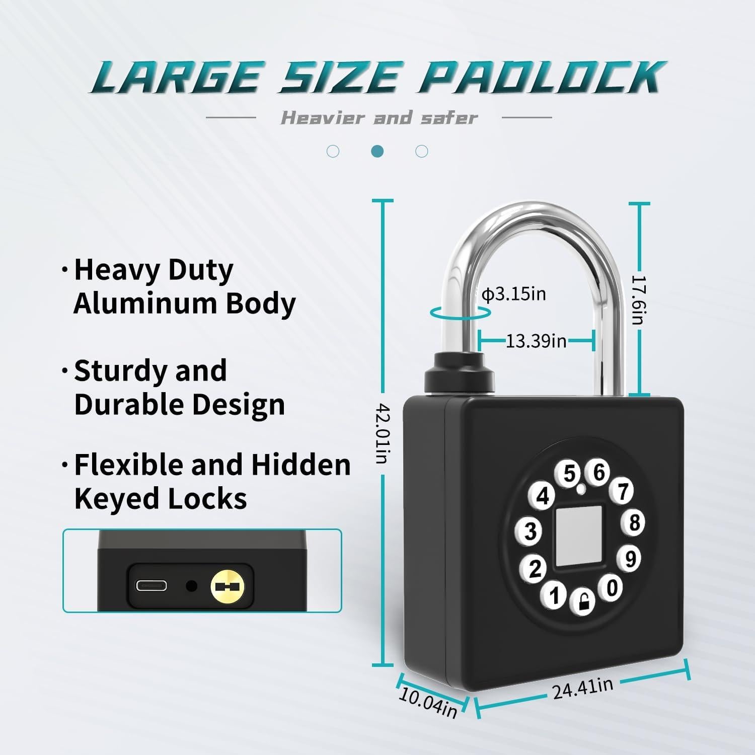 Candado Biométrico SFW GS55S con Huella Dactilar y APP