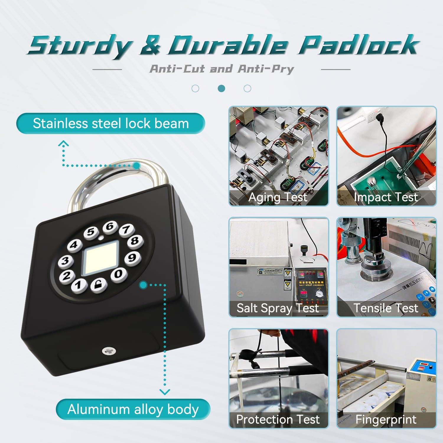 Candado Biométrico SFW GS55S con Huella Dactilar y APP