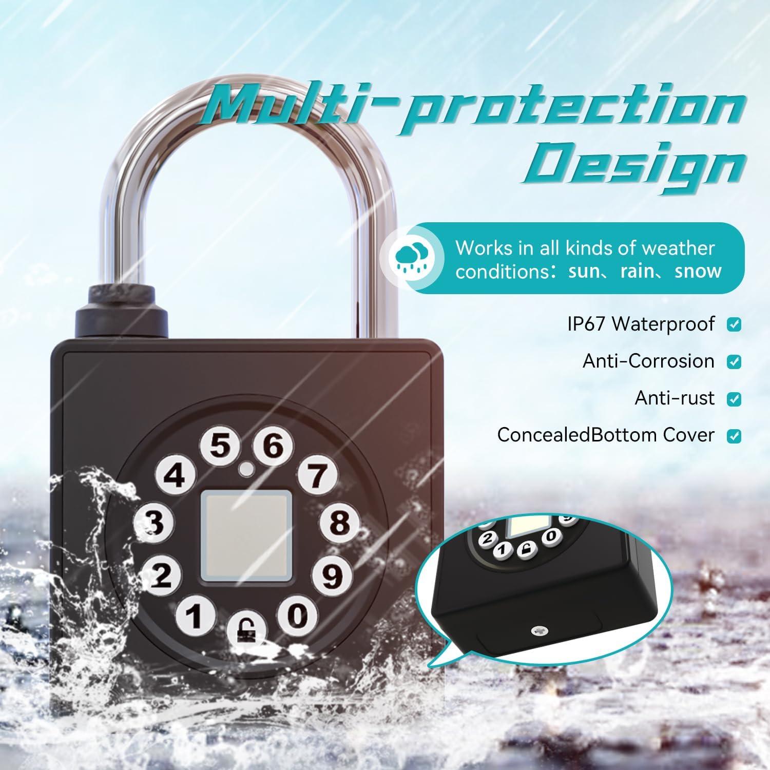 Candado Biométrico SFW GS55S con Huella Dactilar y APP