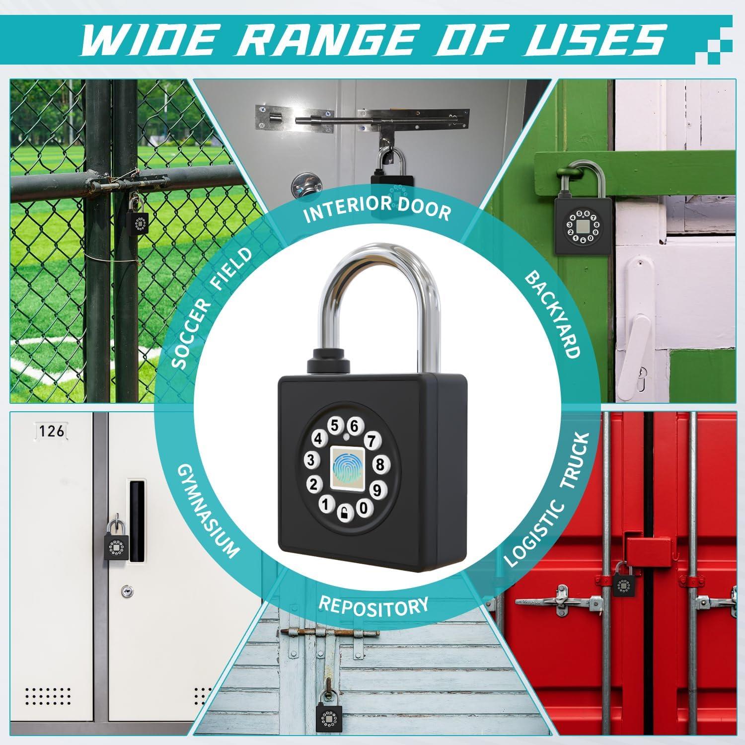 Candado Biométrico SFW GS55S con Huella Dactilar y APP