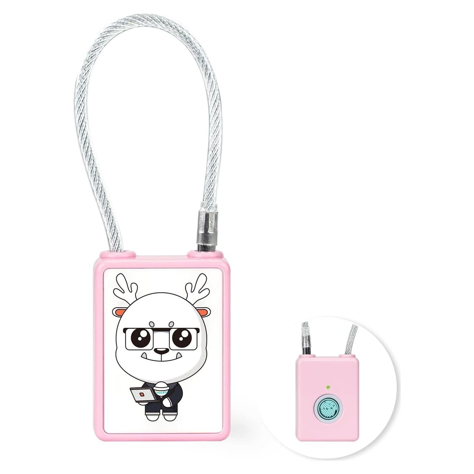 Candado Biométrico de Huella Dactilar LEELEN Rosa II