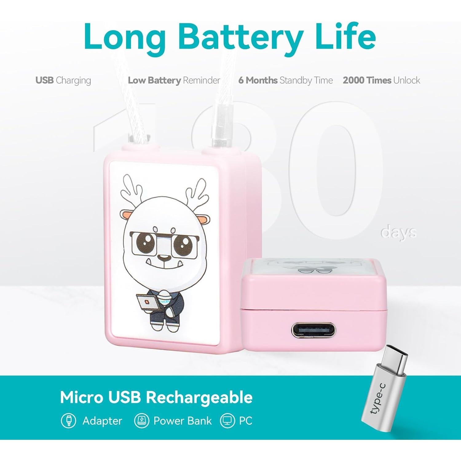 Candado Biométrico de Huella Dactilar LEELEN Rosa II