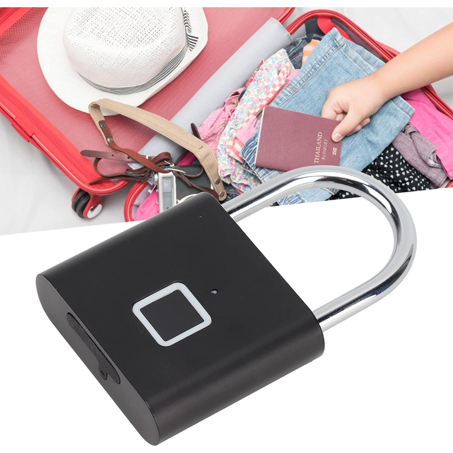 Candado Biométrico Luqeeg de Huella Dactilar Compacto USB