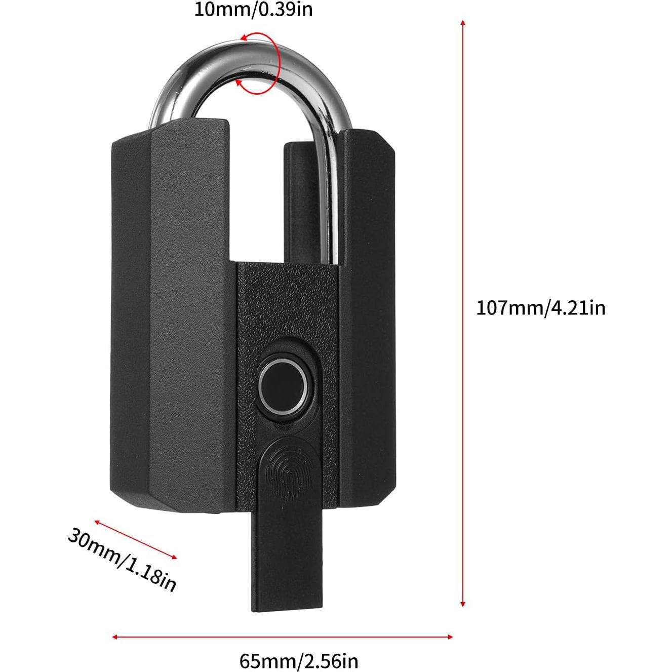 Candado Inteligente de Huella Dactilar Karlak 10mm Impermeable
