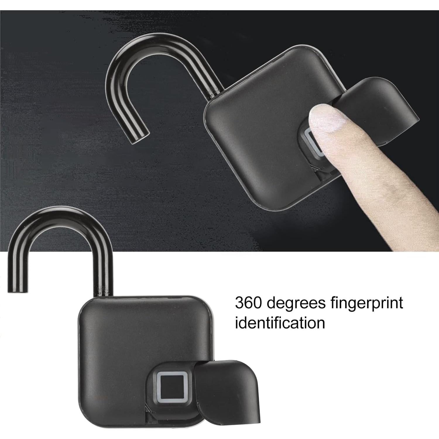 Candado Biométrico Inteligente Lsrwhnyy con Huella Dactilar IP65