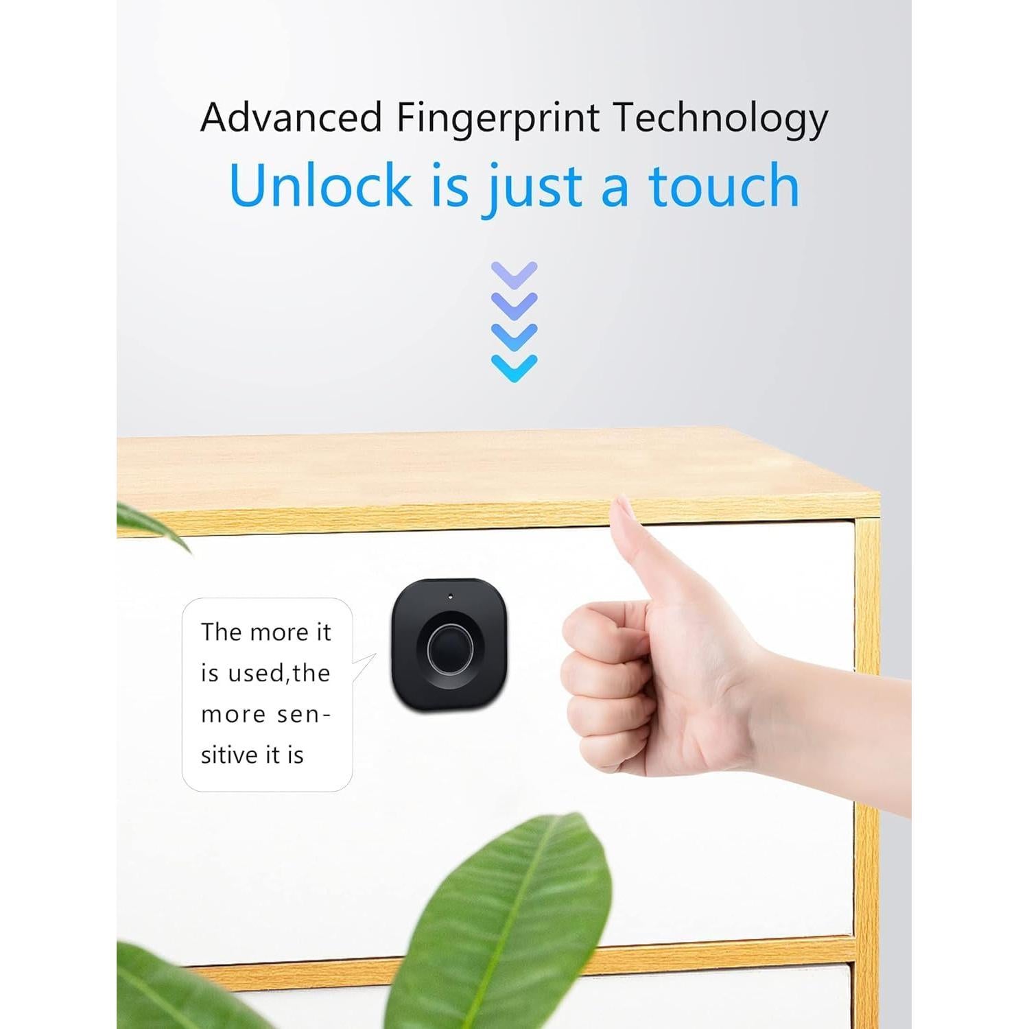 Cerradura Biométrica Docooler para Armarios - Control APP Bluetooth